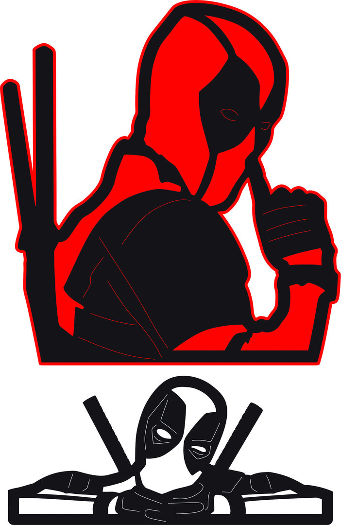 Deadpool Free DXF SVG - Robin Hill Machine