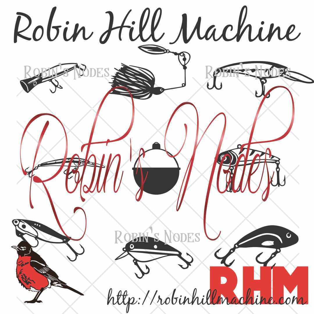 Robin Hill Machine - Fishing Lures SVG