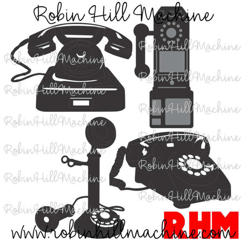 Vintage Phone SVG Set
