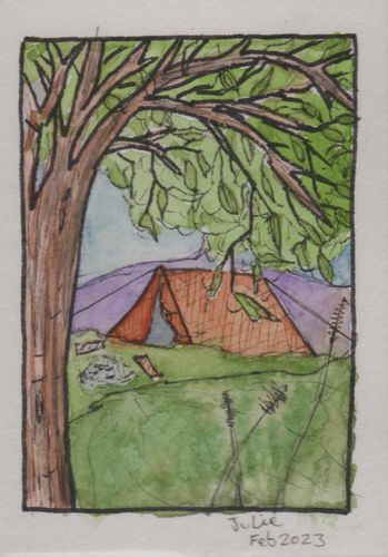 Camping ACEO